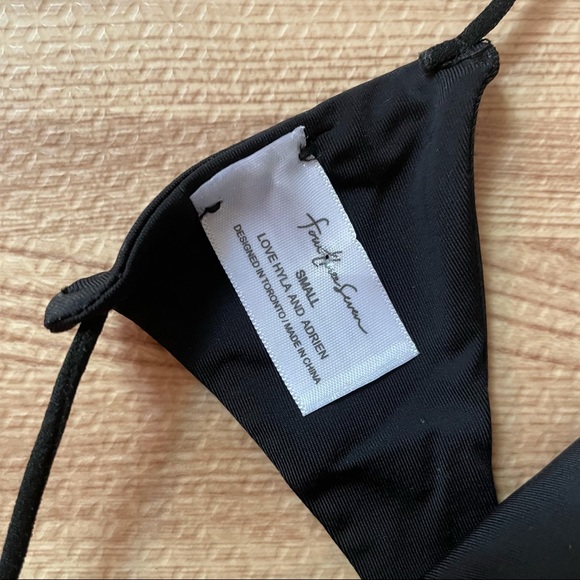 437 Trey Black Bikini Thong Swimsuit Bottoms Sexy - Picture 4 of 6